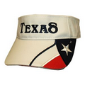 Texas Visor w/ Texas Embroidery - White